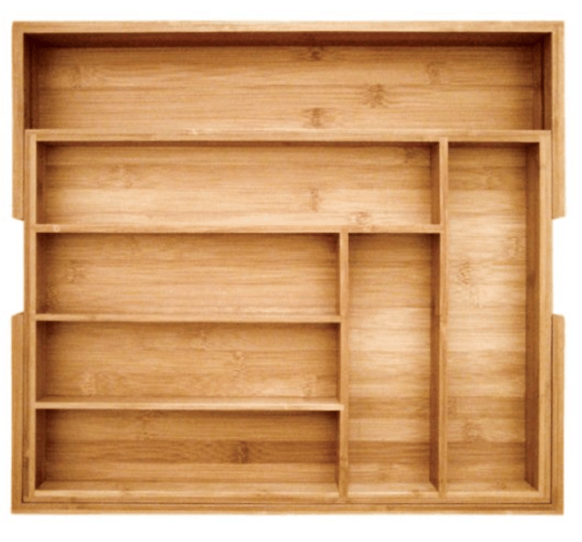 Bamboo Drawer Organizer, Organizing Your Kitchen Cabinets