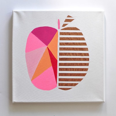 Easy Art in 1.2.3 : Modern Geometric Peach