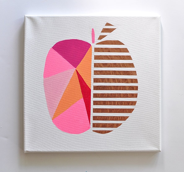 Modern Geometric Peach