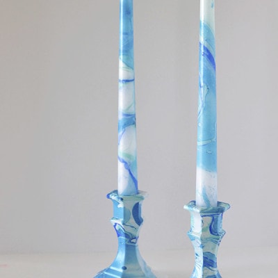 Blue Marble Candle holder, Delineateyourdwelling.com