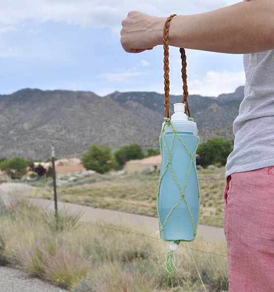 Hydrating on the GO, Macrame Water Bottle holder