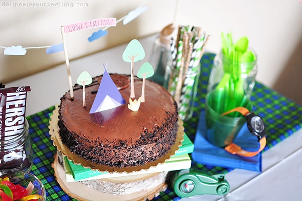 Chocolate Birthday Camp Cake