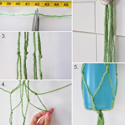 Macrame Water bottle Hydration steps