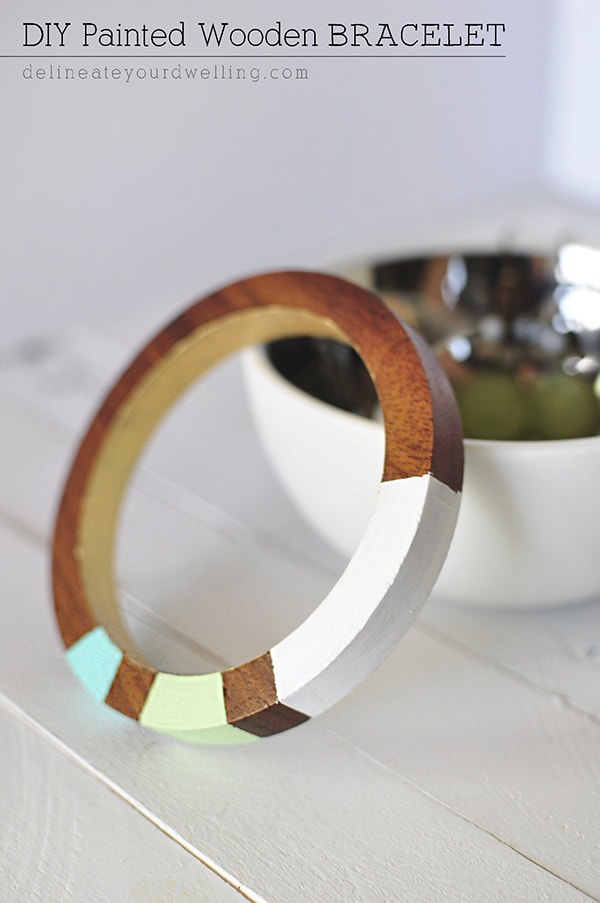 DIY Painted Wooden Bracelet