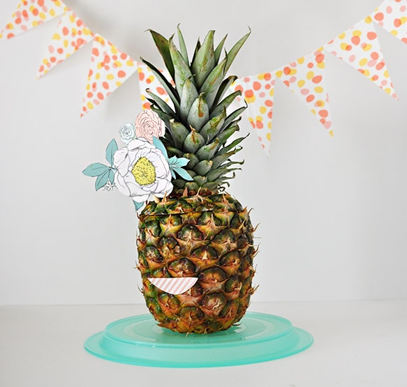 A fun way to use Pineapples as party decor