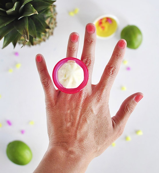 Whipped Pineapple RING-POP Popsicles