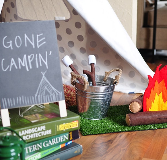 3Camping themed bday party