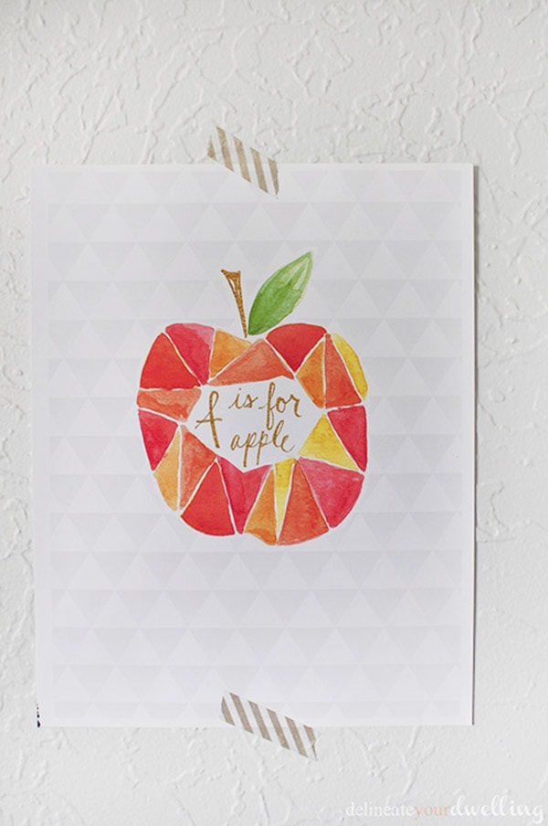 Apple-Watercolor-print