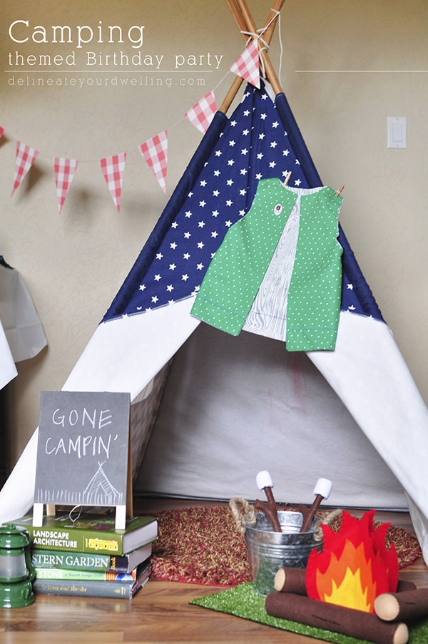 Camping themed party