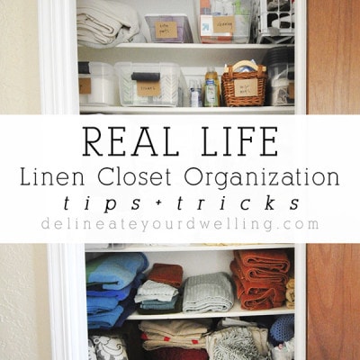 Tips and Tricks Linen Closet Organization, Delineateyourdwelling.com