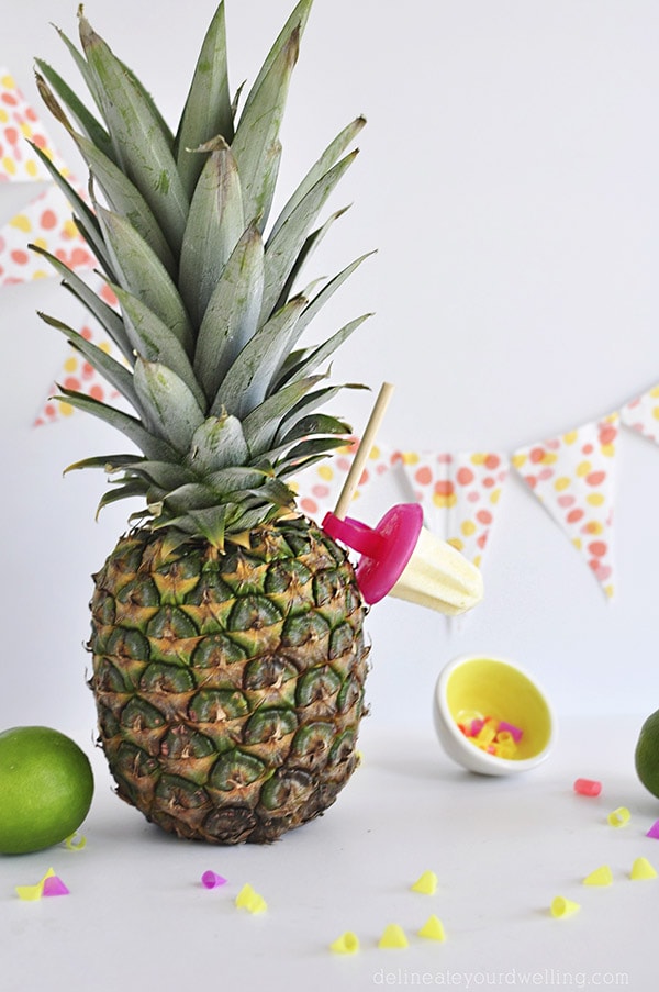 Fun Whipped Pineapple Popsicle Ring-pops