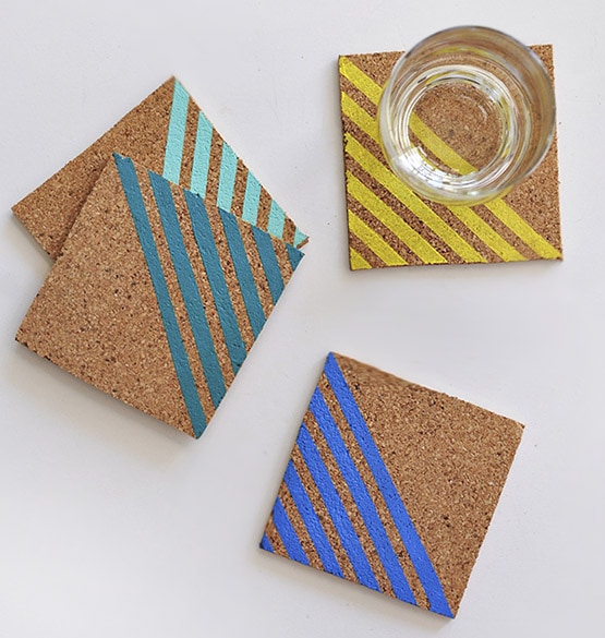 1 Colorful Striped Coasters