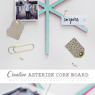 Creative Asterisk Cork Board, Delineateyourdwelling.com