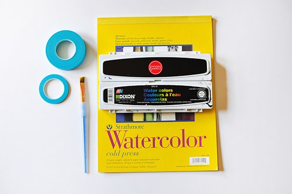Watercolor Gem Easy Art supplies