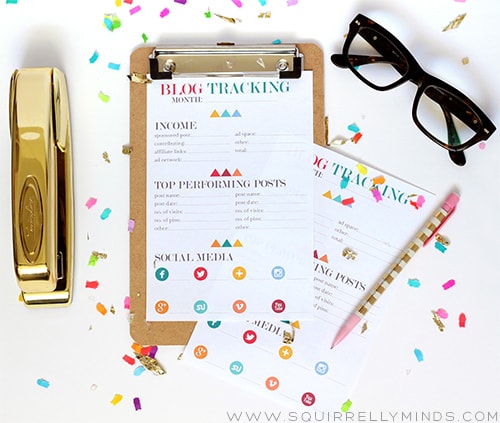 Blog Tracking Printable