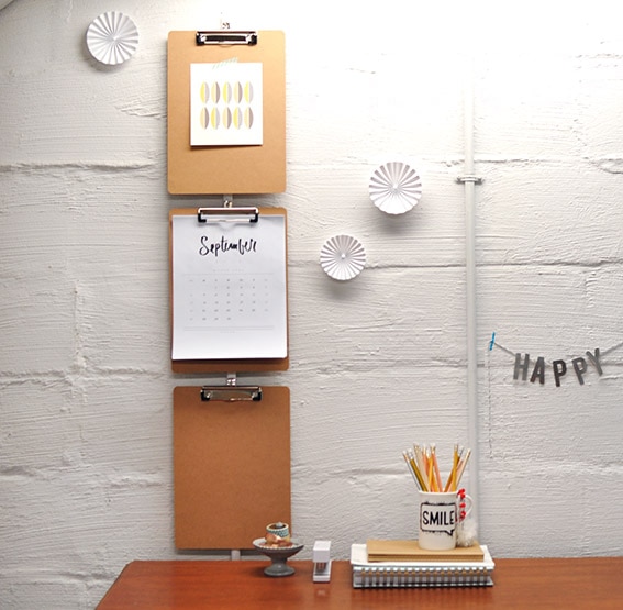 1 Clipboards on Cement Rental Wall