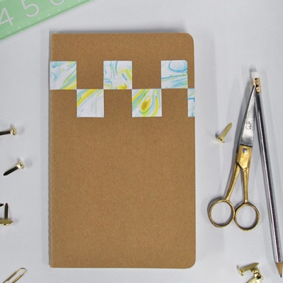 1 DIY Marbled Notebook