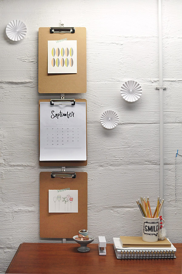 Clipboards on Cement Wall