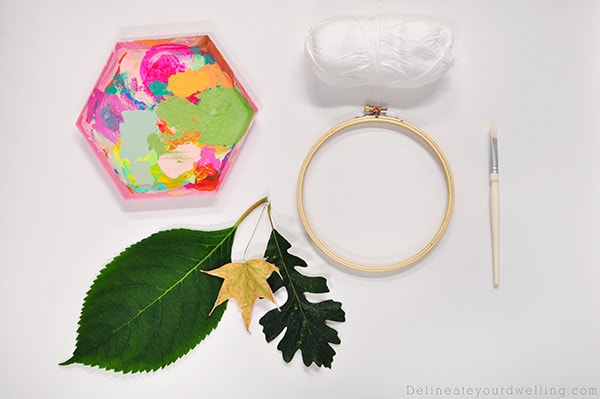 Colorful Leaf Hanging supplies