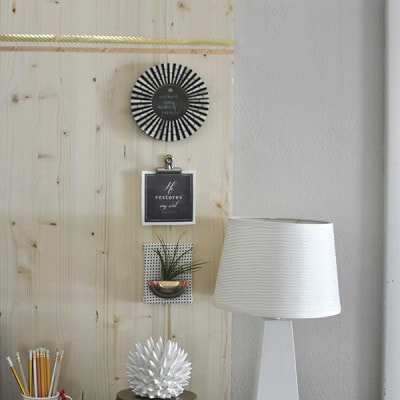 Rental Friendly Wood Memo Board