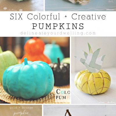 Six Colorful and Creative Pumpkins, Delineateyourdwelling.com