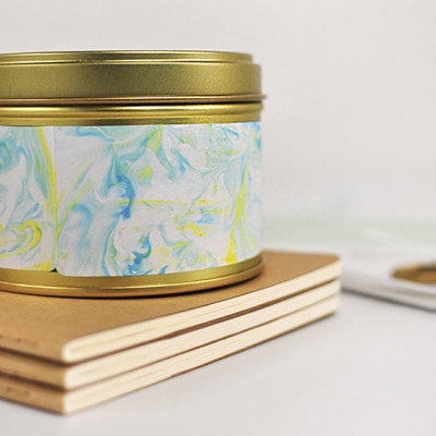 1 DIY Marbled Canister