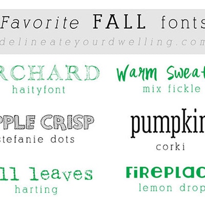 1 fall fonts
