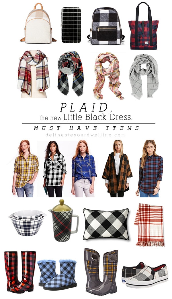 Plaid, Buffalo Check and Grid Home decor, clothing