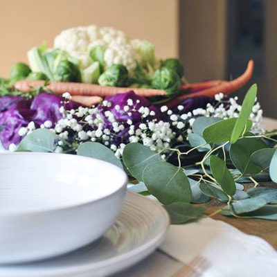 2 Thanksgiving Food Centerpiece