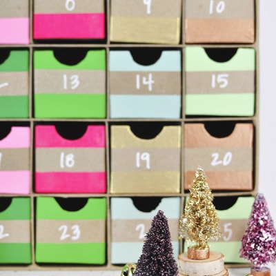 Colorful Advent Calendar detail