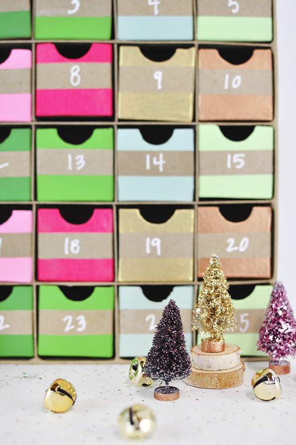 Colorful Advent Calendar detail