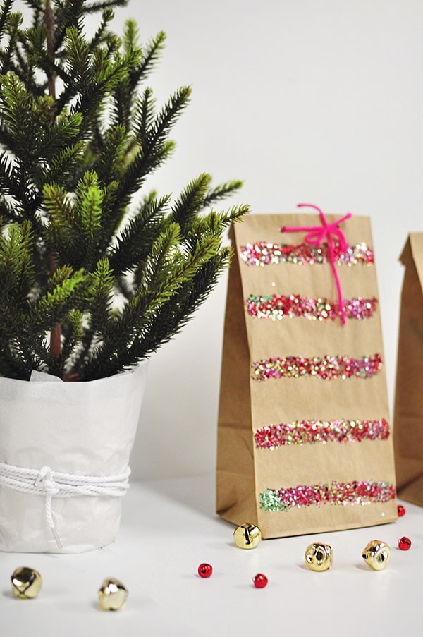 Sparkly DIY Gift Wrap - The Sweetest Occasion