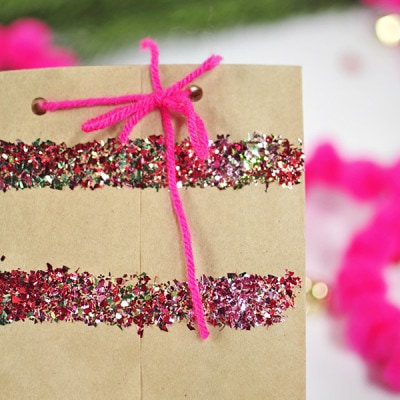 Glitter Gift Wrap Bags