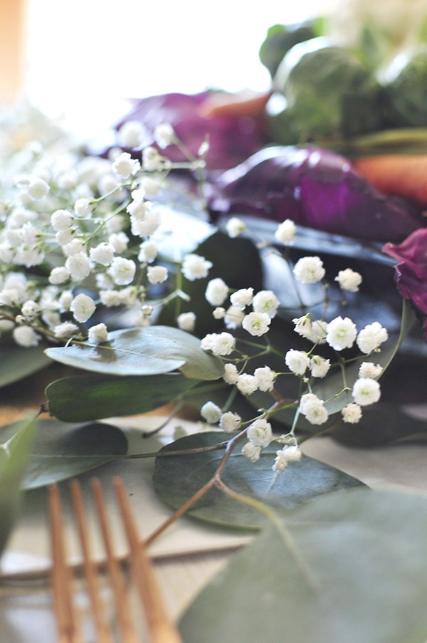 Thanksgiving Food Centerpiece detail