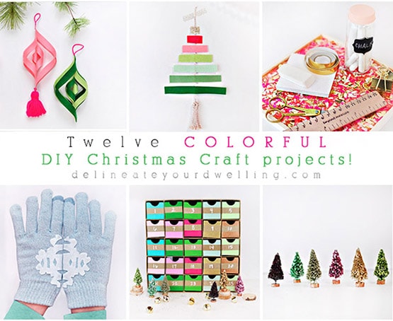 Twelve Colorful DIY Christmas Craft Projects