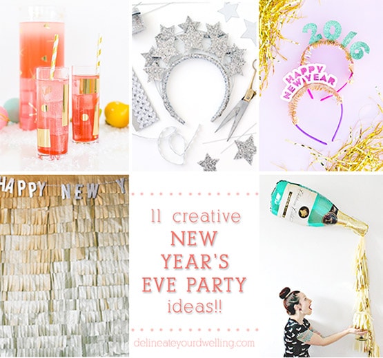 New Year’s Eve party DIY Roundup