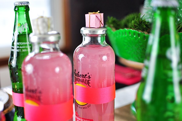 Christmas Cookie Table Pink lemonade