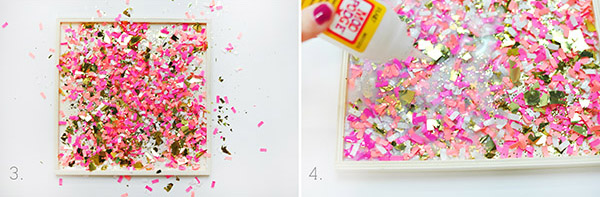 DIY Confetti Tray steps3-4