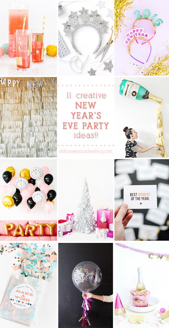 11 Creative New Years Eve Party Ideas, Delineateyourdwelling.com