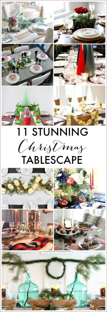 11 Stunning Christmas tables capes, Delineateyourdwelling.com