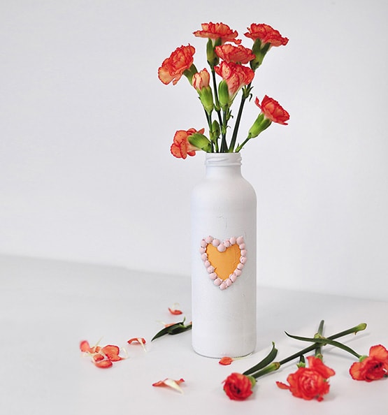 Painted Valentine’s Day Vase