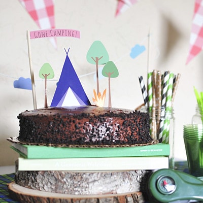 Camping-themed-Birthday-Cakes