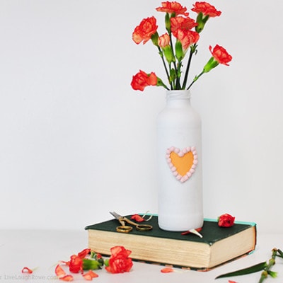 Painted Valentine Vase