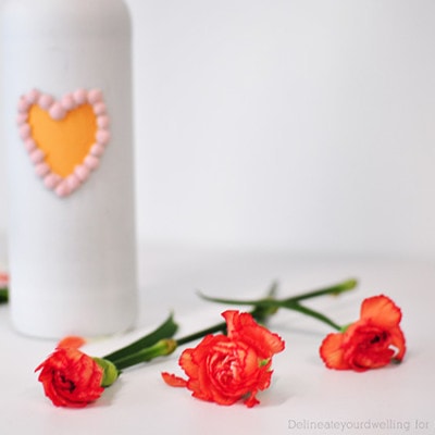 Valentine Painted Vase