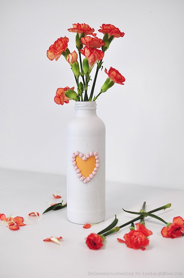 Valentine's Day Painted Vase