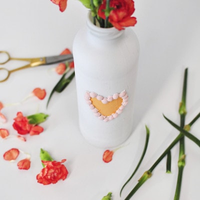 Valentine's Painted Vase