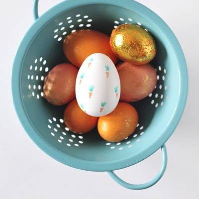 Carrot Stamped Easter Eggs, Delineate Your Dwelling