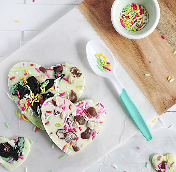 Chocolate Heart Bark