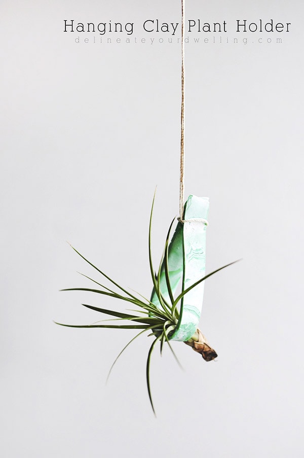 DIY Hanging Clay Plant Holder