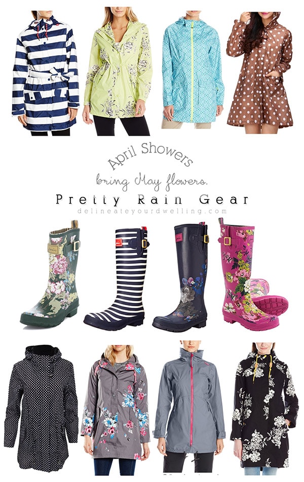 April Showers bring Pretty Rain Gear